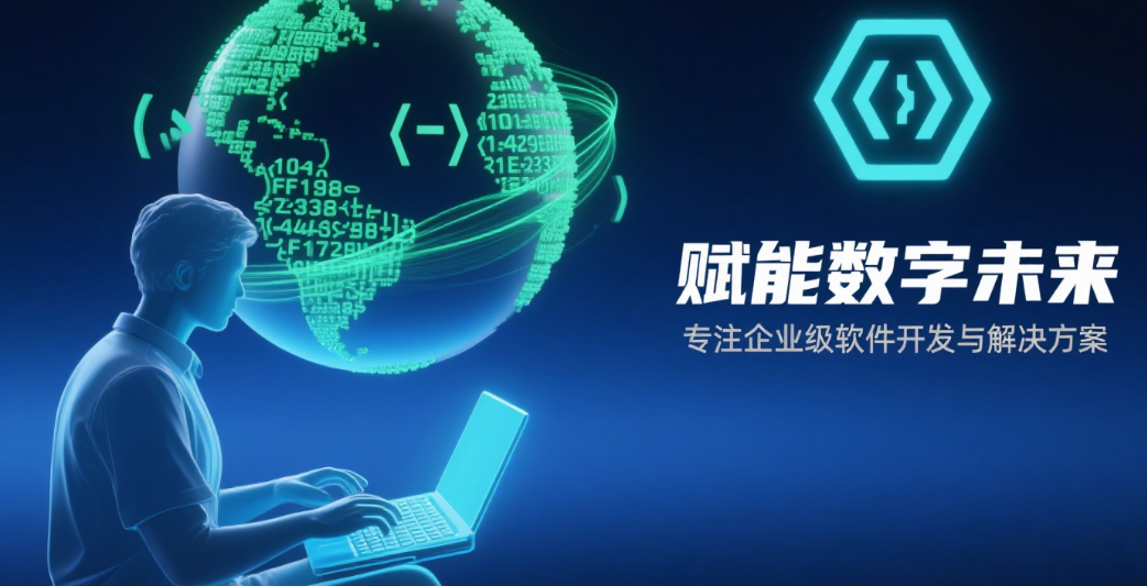 找人帮我设计一个IT技术公司的海报 软件开发为主
